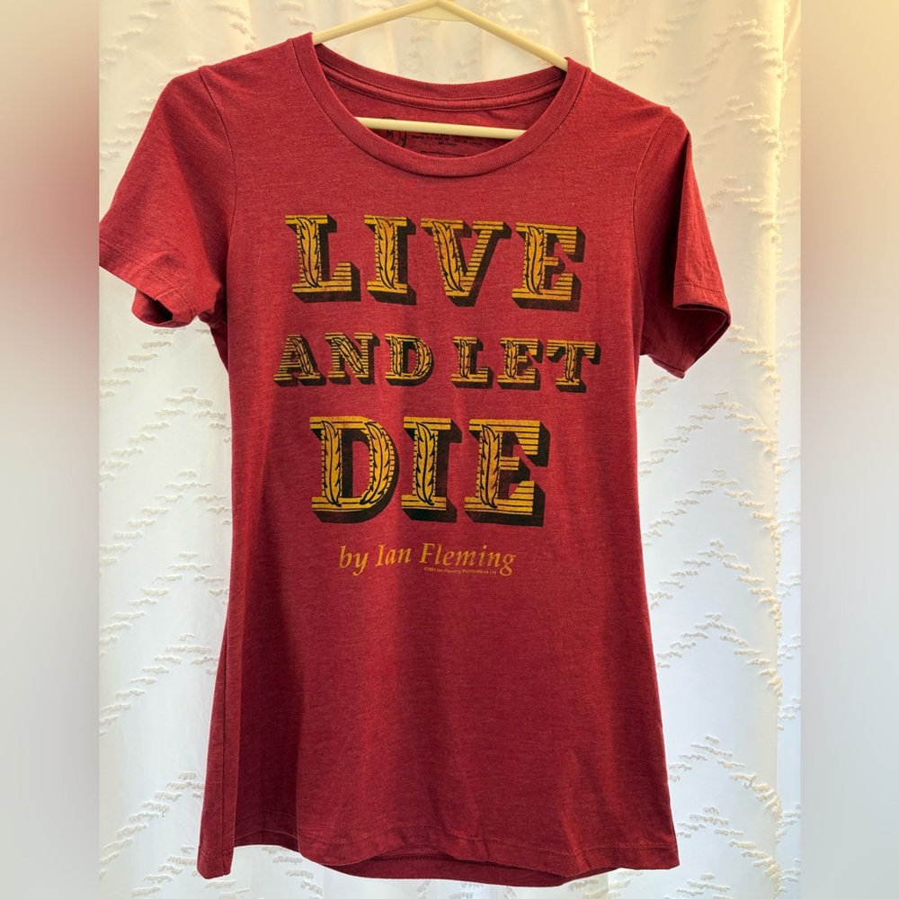 Out of Print Red 'Live and Let Die' Graphic Tee